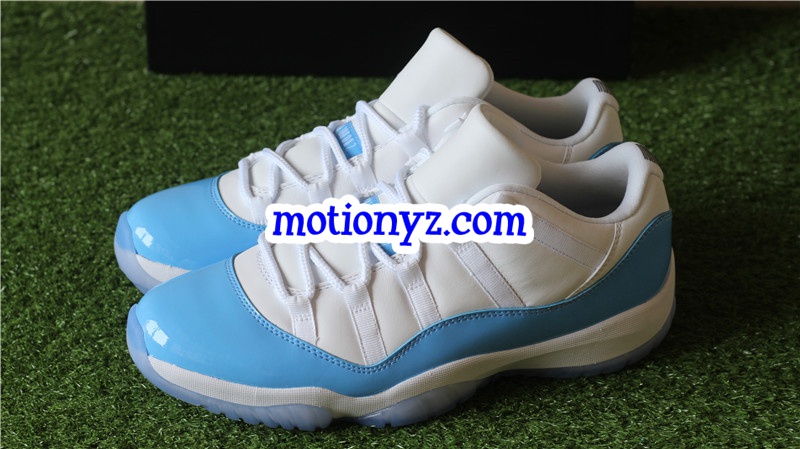 Authentic Air Jordan 11 Low Columbia Blue